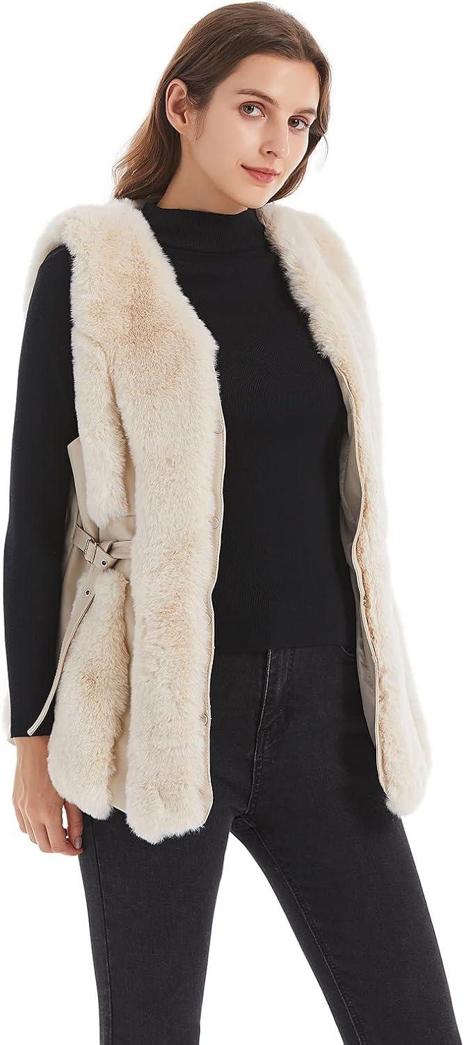 imageGRAN ORIENTE Outerwear Fur Vests for Women Lightweight Jackets