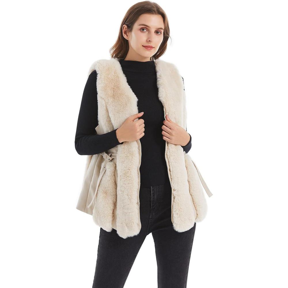imageGRAN ORIENTE Outerwear Fur Vests for Women Lightweight Jackets