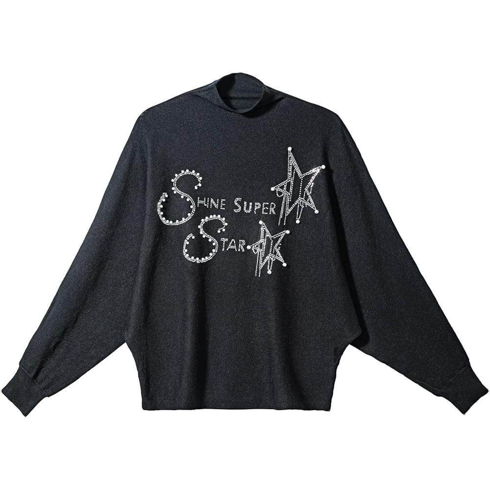 imageGRAN ORIENTE Womens Winter Round Neck Long Sleeve Cut Out Open Front Crop Sweater Crop Top Knitwear Pullover Casual Jumper