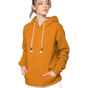 Made By Johnny Women’s Active Casual Zip-up Hoodie Jacket Long Sleeve Comfortable Lightweight Sweatshirt(Wsk2375_mustard)