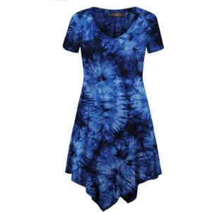 Made By Johnny Women’s Short Sleev Swing Shirt Casual Tunic Top(Wt1063_navy)