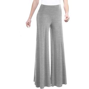Made By Johnny MBJ Women’s Casual Comfy Solid/Tie Dye Wide Leg Palazzo Lounge Pants (XS~5XL)(Wb750_heather_gray)