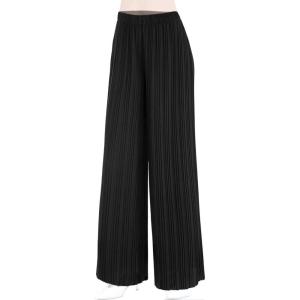 Made By Johnny Women’s Wide Leg Palazzo Pants – High Waist Flowy Fit with Drawstring Waistband for Casual Style(Wb1794_black)